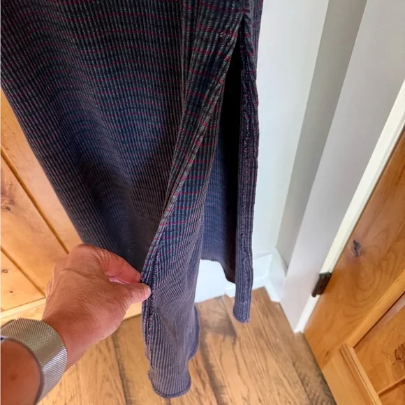 Free People Terra Maxi Halter Dress Indigo - Size L - Picture 5 of 8